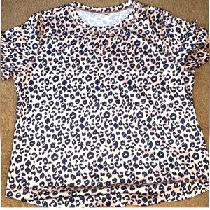 Cheetah Print Blouse EUC
